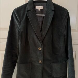 Green corduroy blazer